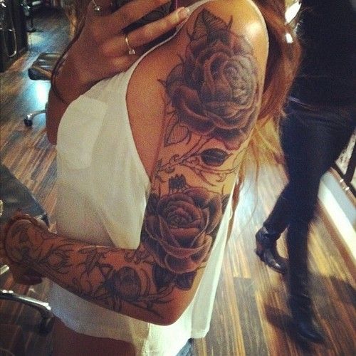 Pretty rose tattoo