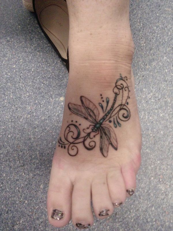 Rist dragonfly tattoo