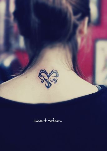 Stylish heart tattoo