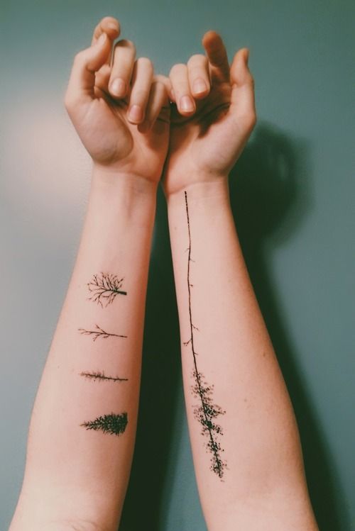 Ink tattoo trees