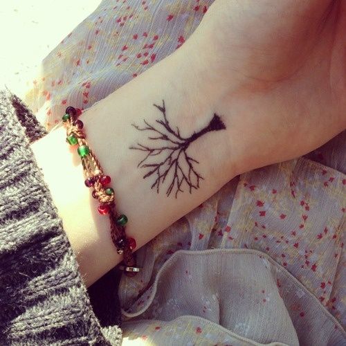 Simple tree tattoo