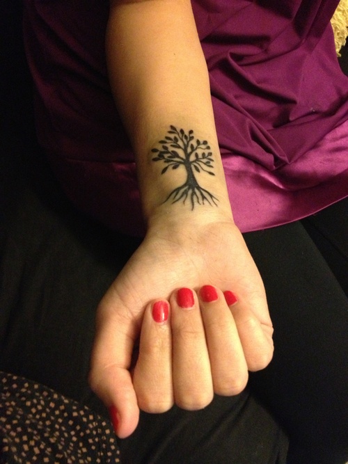 Small tree tattoo for girls