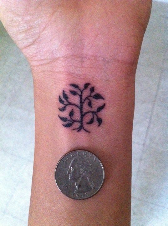 Small tree tattoo design