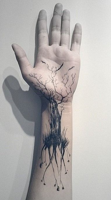 Pretty tree tattoo