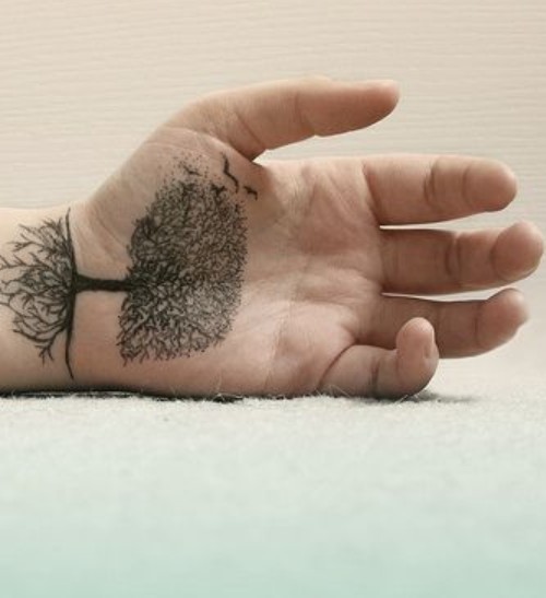 Creative tree tattoo