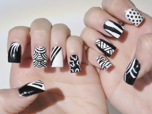 Tribal nail design