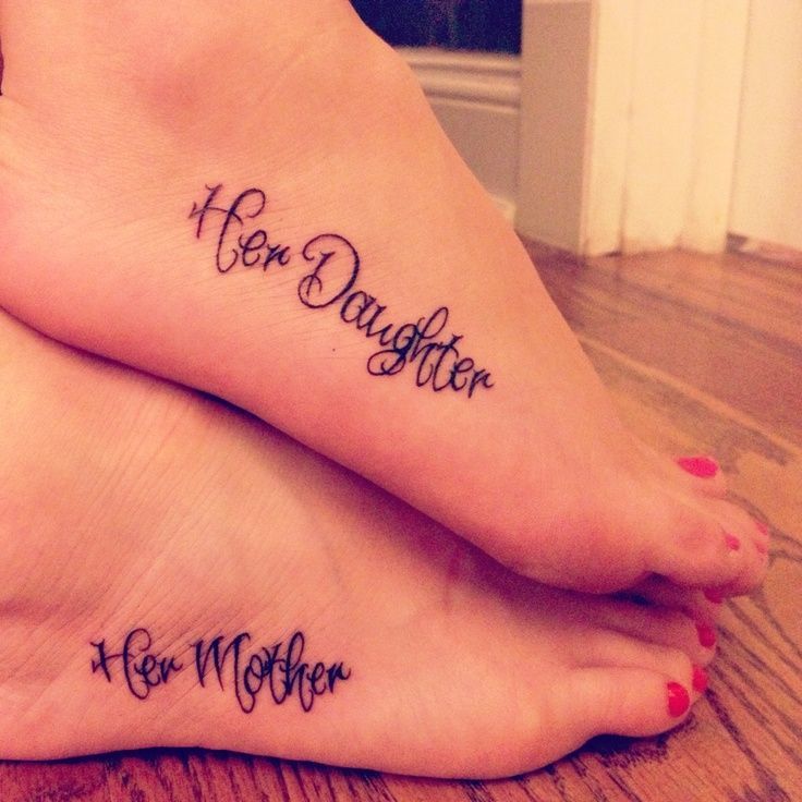 Mother and daughter tattoos / pinterest