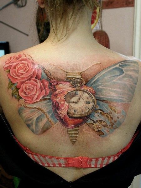 Butterfly back tattoo