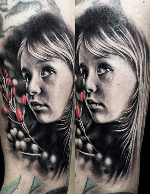 Girl tattoo