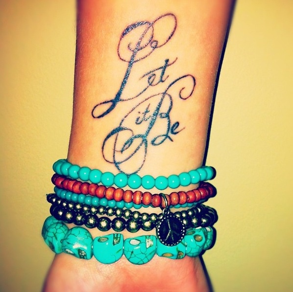 Let it be stylish tattoo