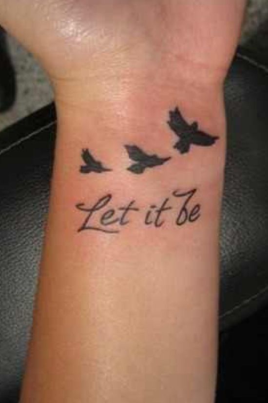 Let it be tattoo