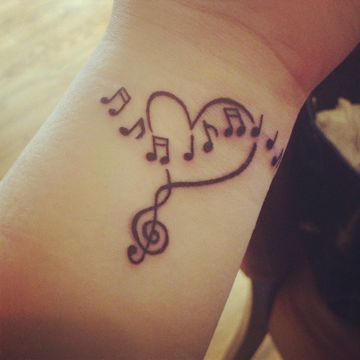 Pretty music tattoo