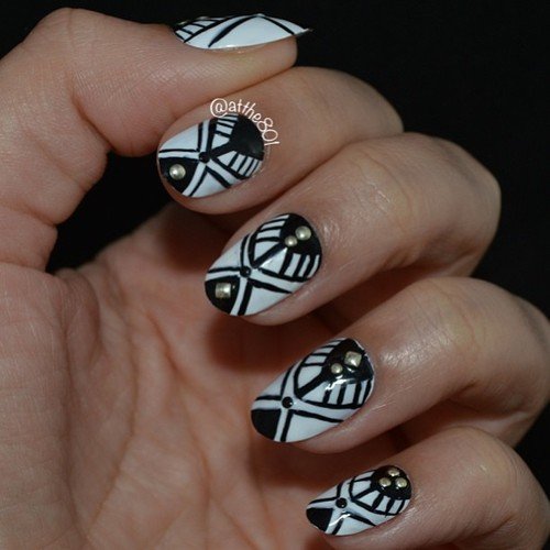 Tribal nail art designs