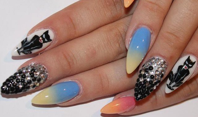 Decorated nails for summer nail designs