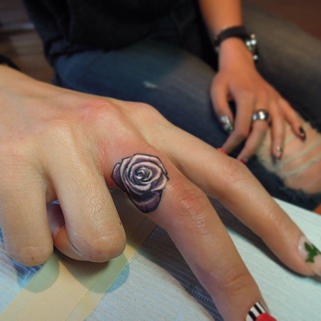 Mini rose tattoo