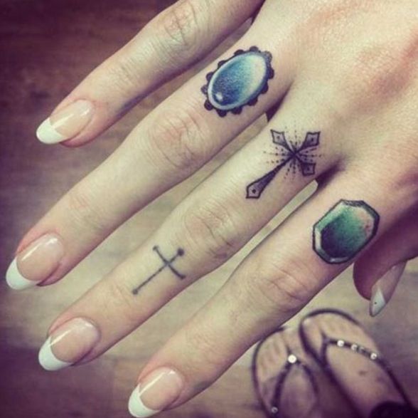 Mini ring tattoo