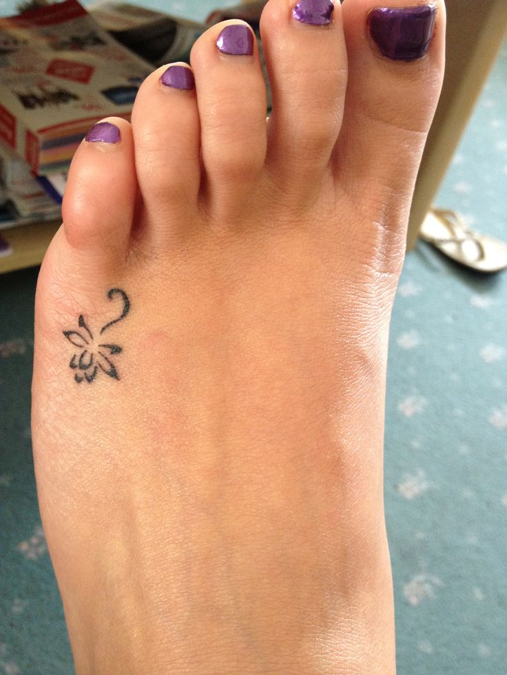 Baby lotus tattoo