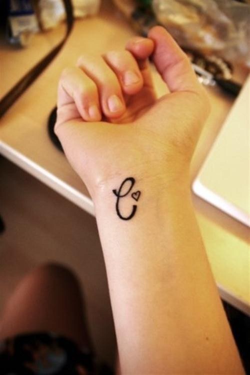 Simple wrist tattoo