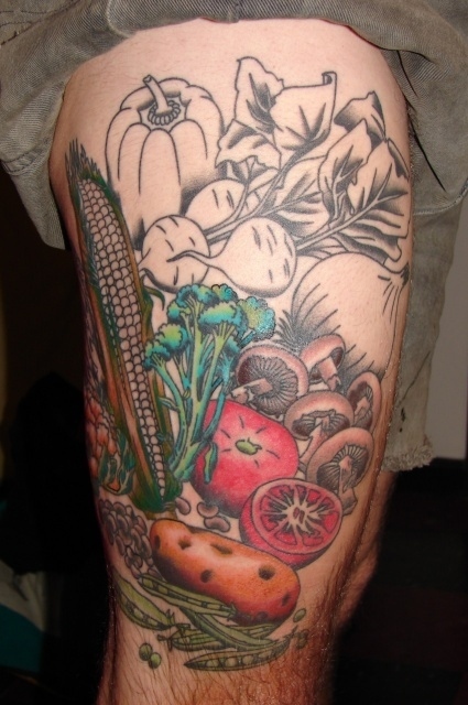 vegetables tattoos