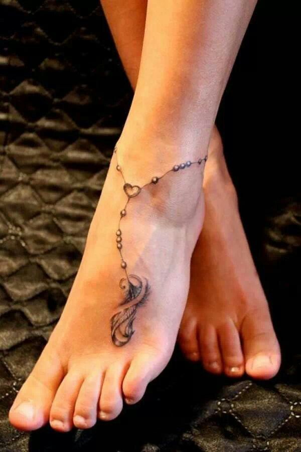 Pretty foot tattoo