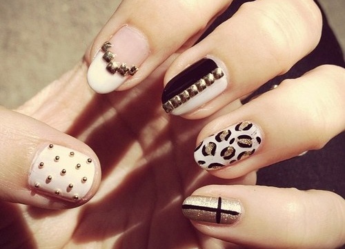 Decorated nails and print