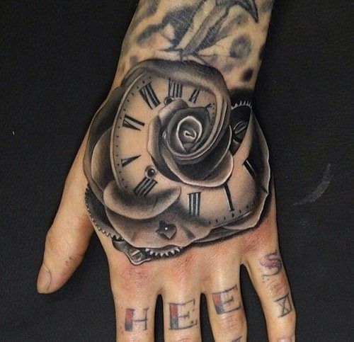 Stylish hand tattoo