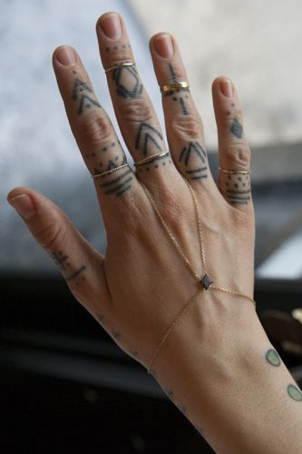 Finger tattoo