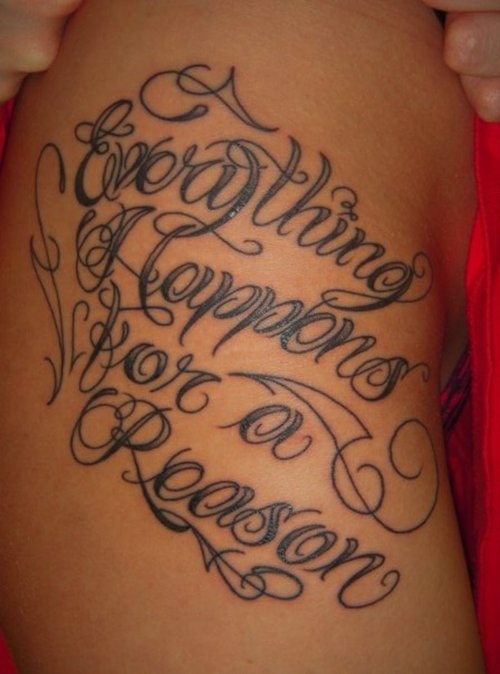 Pretty quote tattoo