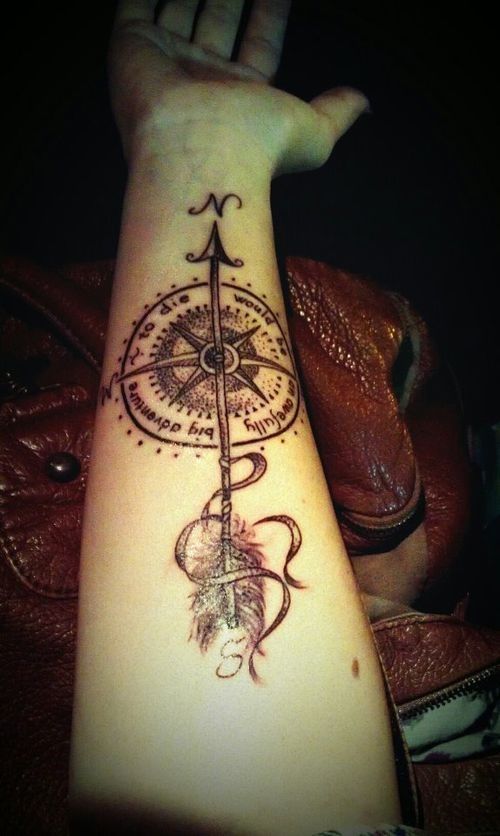 Compass tattoo