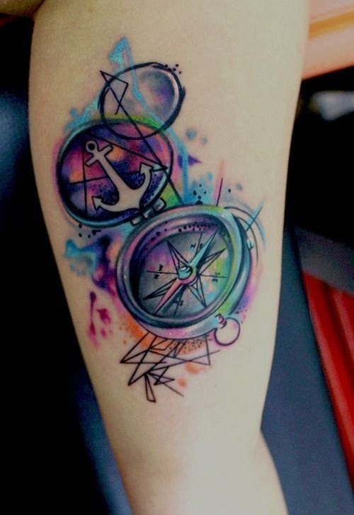 Nice watercolor tattoo