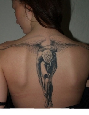 Beautiful angel tattoo
