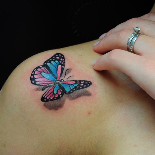 Beautiful butterfly tattoo