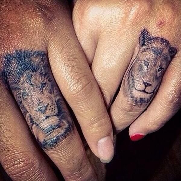 Couple of animal tattoo