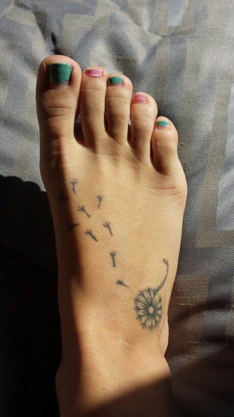 Instep tattoo