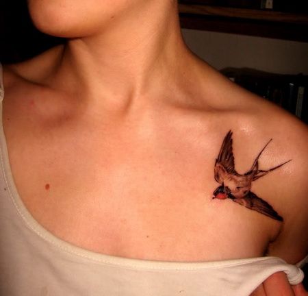 Swallow tattoo