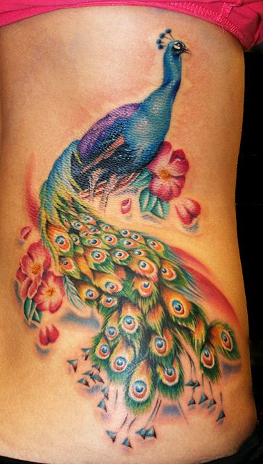 Peacock tattoo