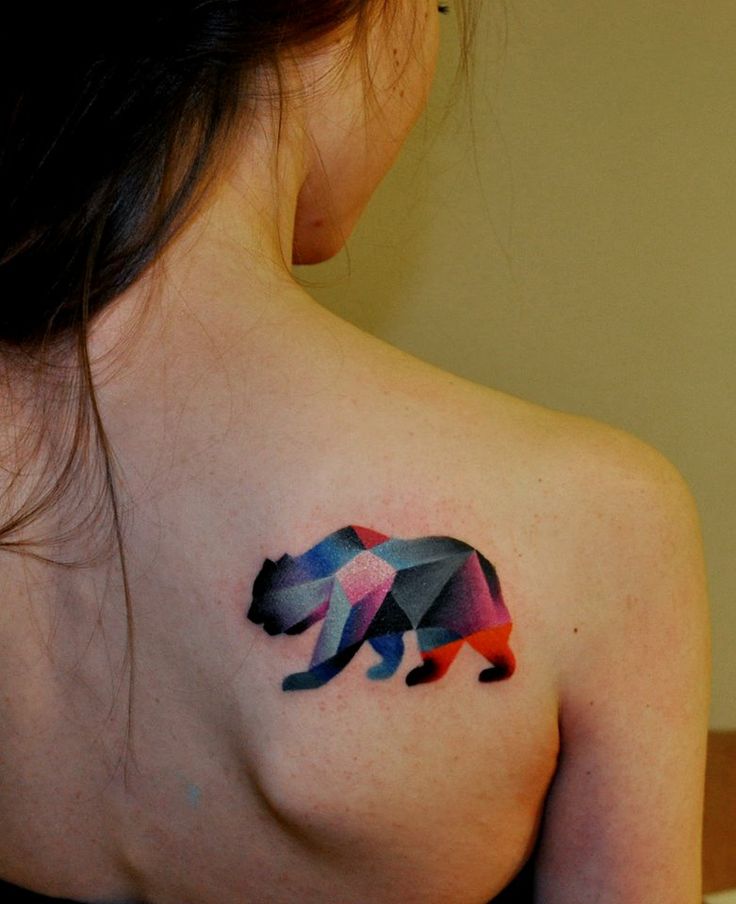 Colorful animal tattoo