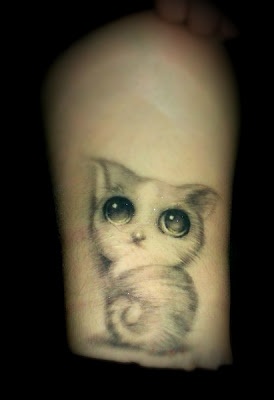 Beautiful cat tattoo