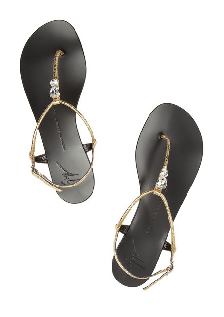 GUISEPPE ZANOTTI crystal coated leather sandals