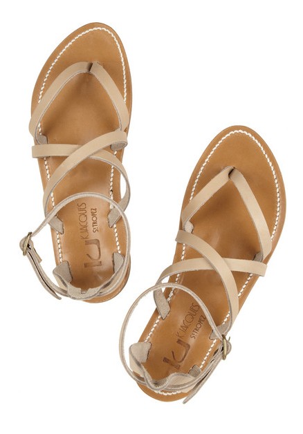 K JACQUES WT TROPEZ Epicure leather multi-strap sandals