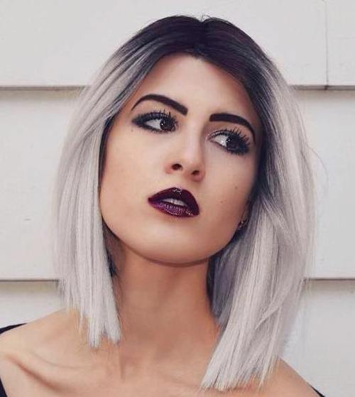 Two-tone straight bob