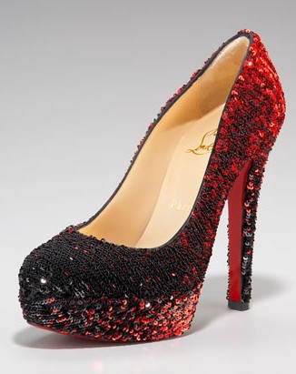 Christian Louboutin Bianca sequin platform pump