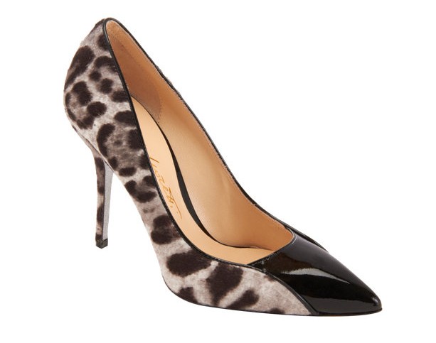 Alberto Moretti Leopard pump with pointed toes