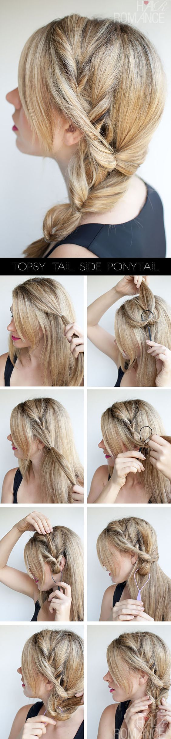 Loose wrap around braid over