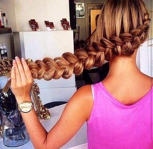 Summer wrap around braid over