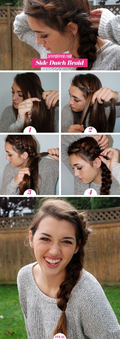 Wrap side braid over