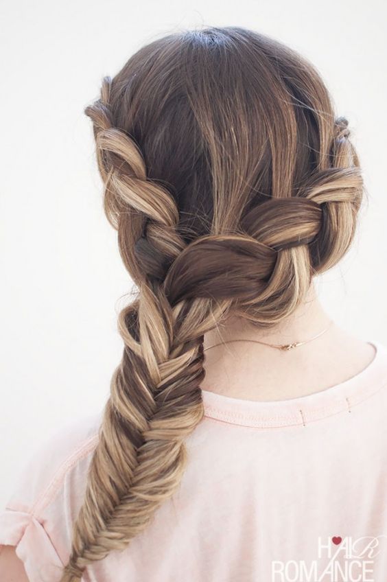 Romantic wrap around braid over