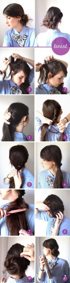 Twist hairstyle tutorial