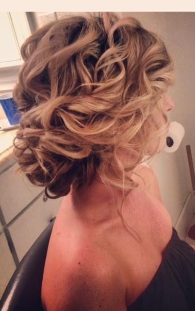 Chaotic updo for wedding