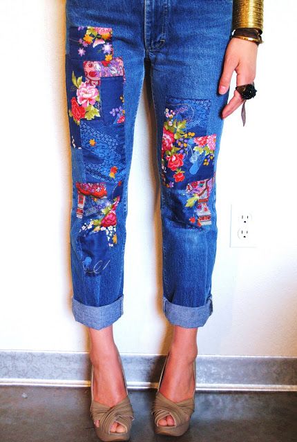 Patchwork jeans